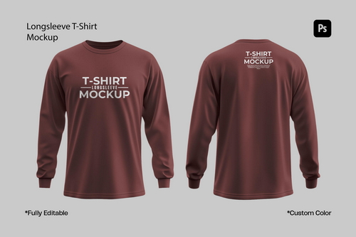 Longsleeve T-Shirt Mockup