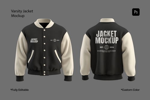 Varsity Jacket Mockup