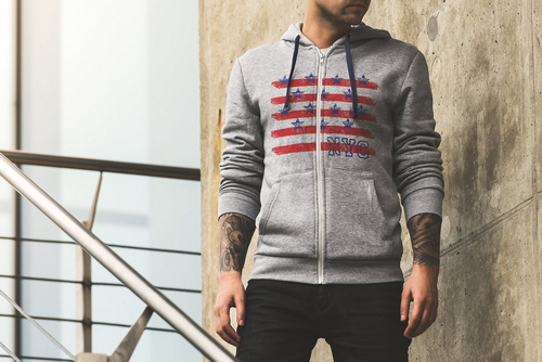 Hoodie Mockup Scene Male Model 09