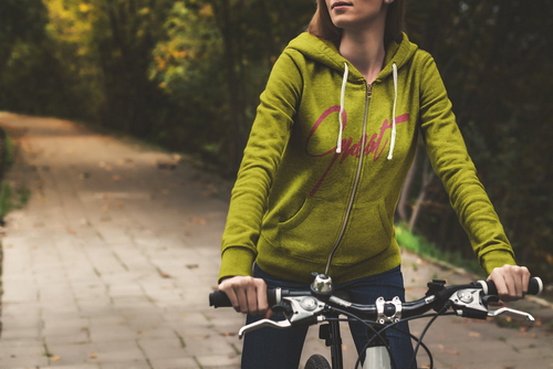 Hoodie Mockup Scene Female Model 12