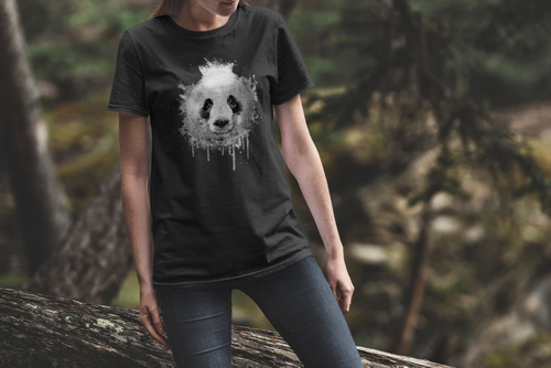 T-Shirt Mockup Female Model Adventure Scene 21