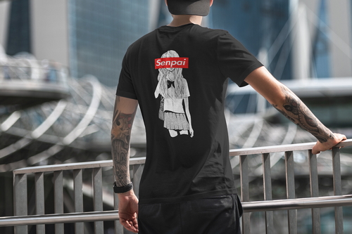T-Shirt Mockup Male Model City Scene 10