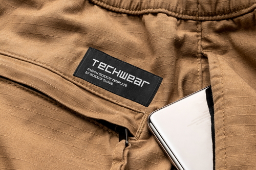 Sport Pants Fabric Label Mockup Scene 09