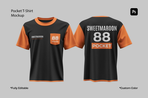 Pocket T-Shirt Mockup