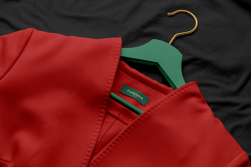 Suit Jacket Label Mockup Scene 18
