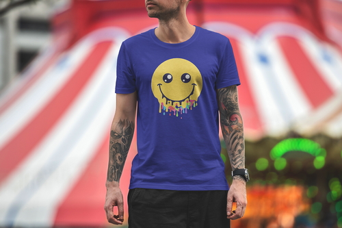 T-Shirt Mockup Male Model City Scene 27
