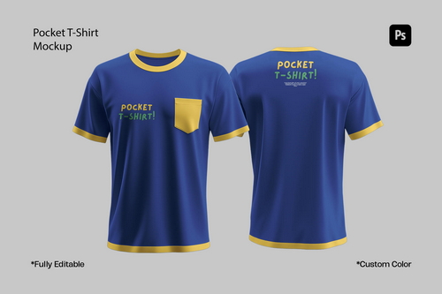 Pocket T-Shirt Mockup