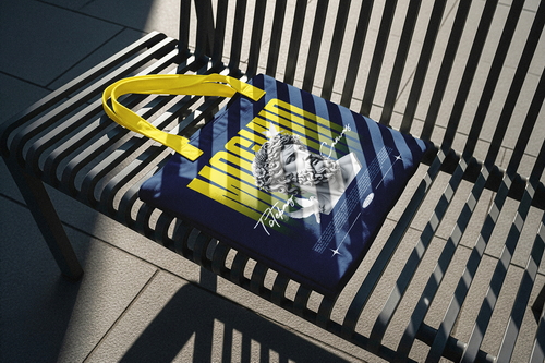 Modern Tote Bag Urban Mockup