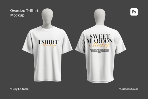 Oversize T-Shirt Mockup