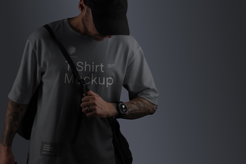 T-Shirt Mockup Scene / Dusk Series 02
