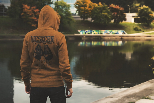 Hoodie Mockup Scene Male Model 14