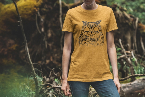 T-Shirt Mockup Female Model Adventure Scene 18