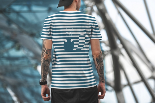 T-Shirt Mockup Male Model City Scene 13
