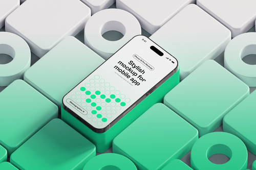 iPhone 15 Pro Gradient Mockup 11