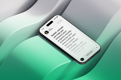 iPhone 15 Pro Gradient Mockup 08