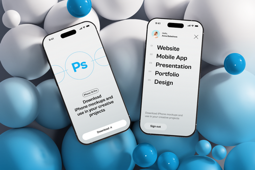 iPhone 15 Pro Gradient Mockup 02