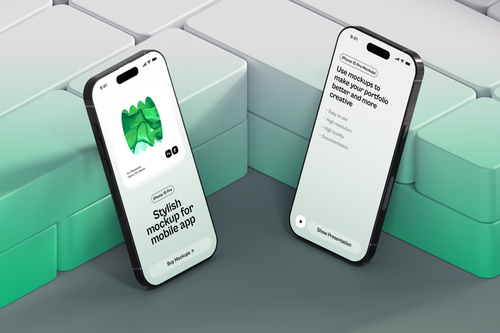 iPhone 15 Pro Gradient Mockup 15