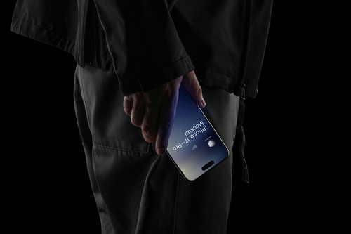 iPhone Pro Mockup Scene / Blackout Series