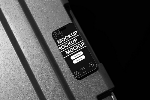 Realistic Smartphone Mockup on Surface