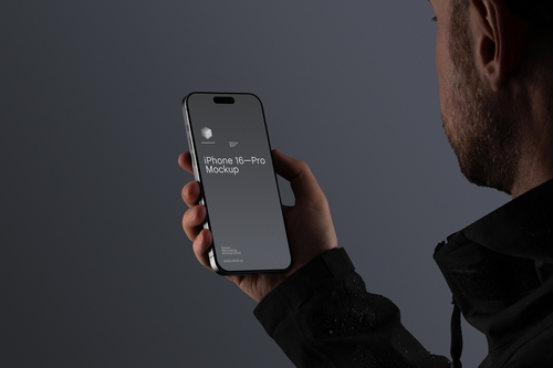iPhone Pro Mockup Scene / Dusk Series 03