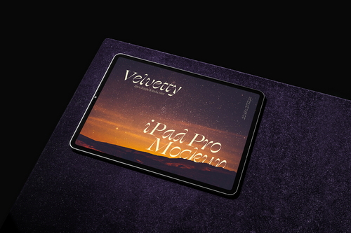 iPad Tablet Mockup Scene 02 / Velvetty Series