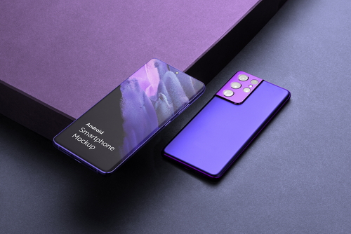 Smartphone Mockup Scene Android 04
