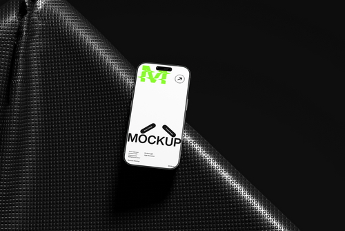 Minimal Smartphone Mockup with Texture