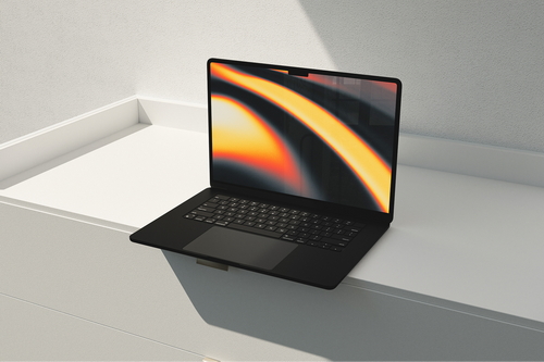 Minimal MacBook Mockup 3