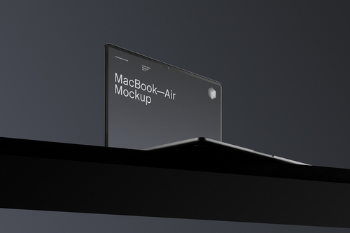 MacBook Air Mockup Scene / Dusk Series 02