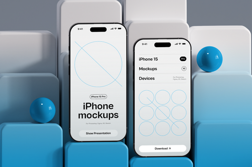 iPhone 15 Pro Gradient Mockup 06