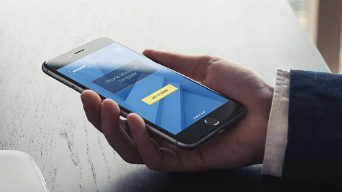 Smartphone iPhone 6 Plus Mockup Scene 05