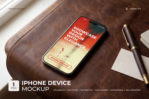 Premium iPhone Device Mockup