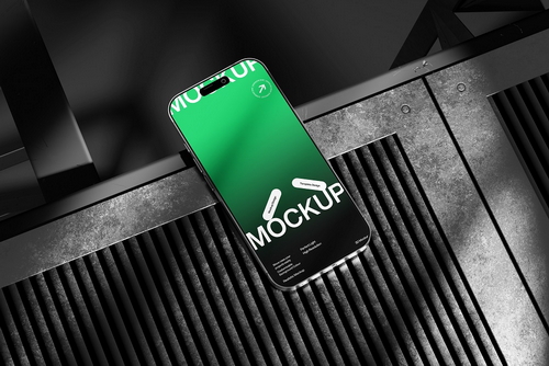 Smartphone Mockup Vent Texture Scene