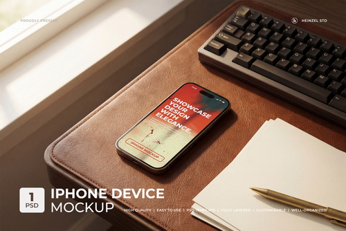 Premium iPhone Device Mockup