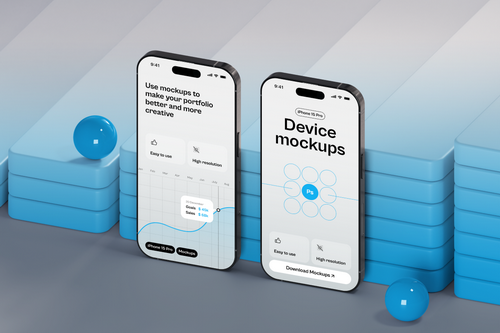 iPhone 15 Pro Gradient Mockup 18