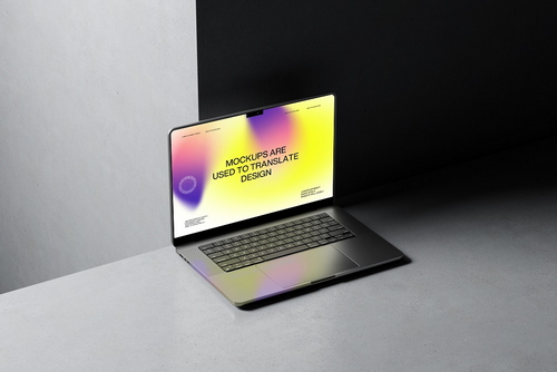 Minimal Studio Laptop Screen Mockup