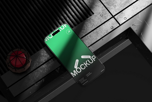 Realistic Smartphone Display Mockup Template