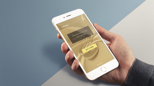 Smartphone iPhone 6 Plus Mockup Scene 04