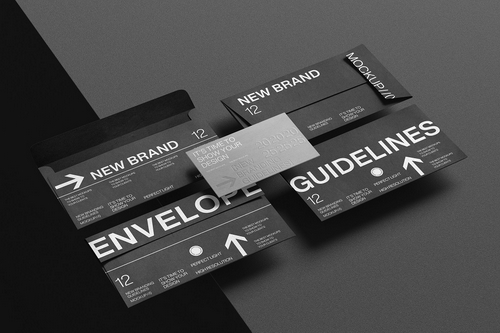 Envelope Branding Guidelines Mockup Set