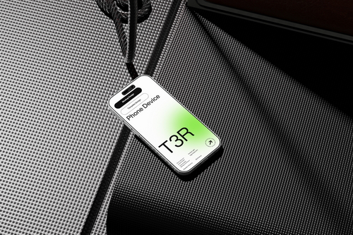 Modern Smartphone Angled View Mockup