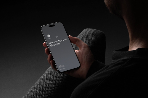 iPhone Pro Mockup Scene / Dusk Series 04