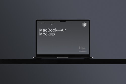 MacBook Air Mockup Scene / Dusk Series 01