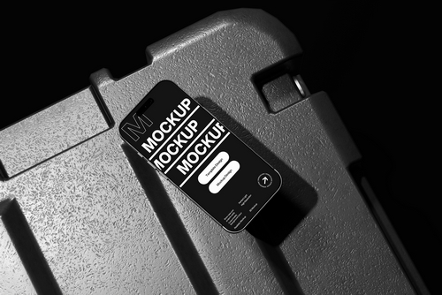 Modern Industrial Smartphone Mockup Template