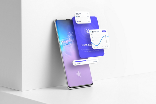 Android Smartphone Mockup Scene 04