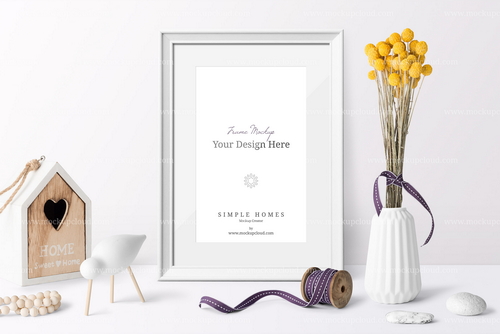 Frame Mockup Branding Front View Scene 01
