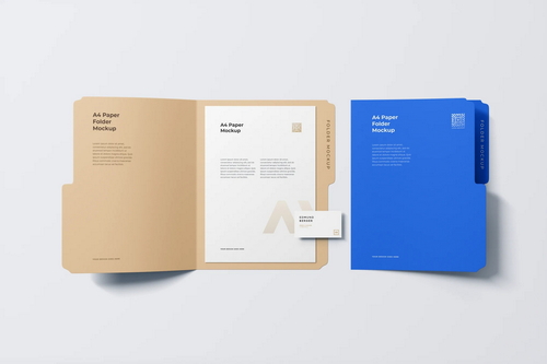 High Quality Folder Mockup