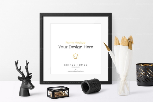 Frame Mockup Branding Front View Scene 02