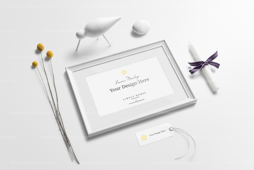 Frames Mockup and Decor Branding Scene 03