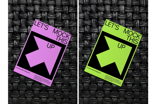 A3 Poster realistic Mockup / BCN01|05