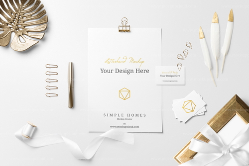 Invitation Card Wedding Mockup Scene